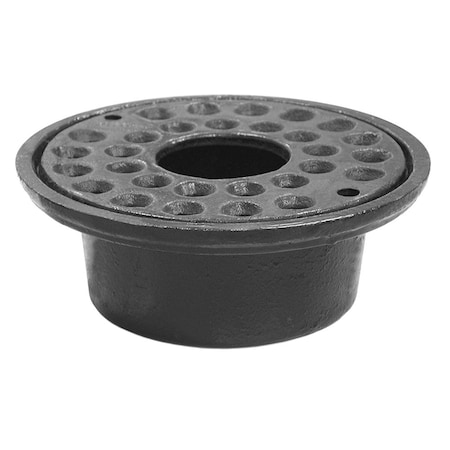 Jones Stephens 3in. Cast Iron Kentucky Drain with 2in. Hole in Strainer C73192